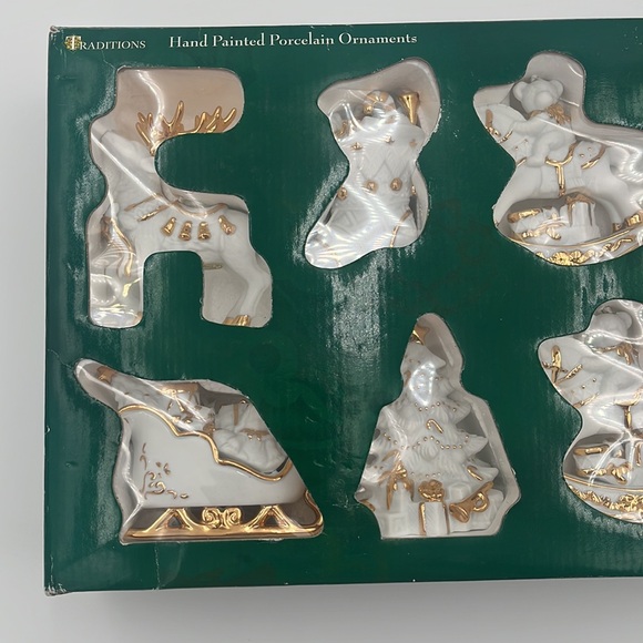 🎄Vintage 2001 TRADITONS Hand Painted Porcelain Ornaments Christmas New - Picture 3 of 14